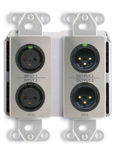 Radio Design Labs DDS-BN22 Wall-Mounted Bi-Directional Mic/Line Dante Interface 2 x 2 DDS-BN22
