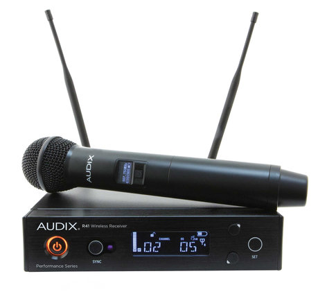 Audix AP41 OM5 R41 Diversity Receiver with H60/OM5 Handheld Transmitter AP41-OM5