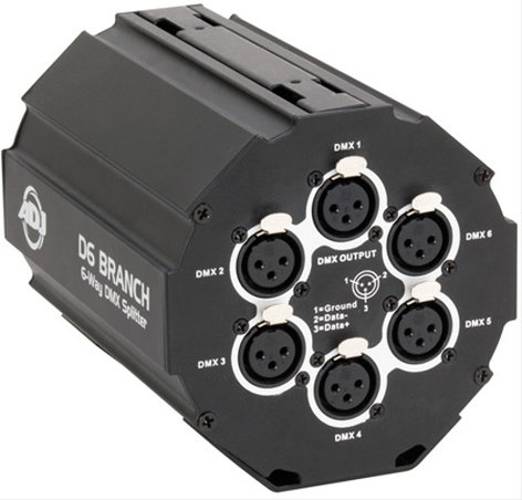 ADJ D6-BRANCH 6-Way DMX Branch Splitter D6-BRANCH