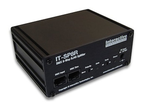 Interactive Technologies RJ45 Splitter DMX 8 Port Splitter IT-SP8R
