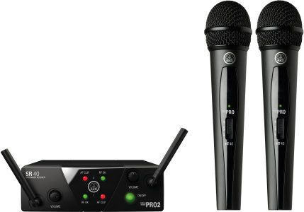 AKG MINI2VOC-US25CD Dual handheld wireless system - CD band MINI2VOC-US25CD
