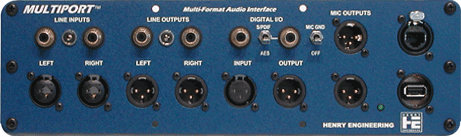 Henry Engineering MULTIPORT Multi-Format Audio Interface Panel