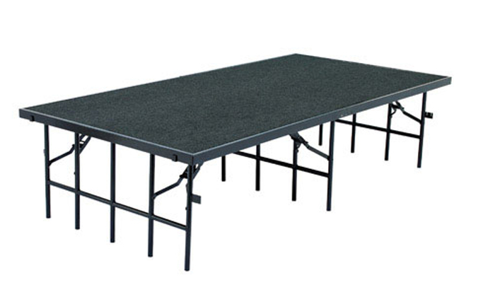 National Public Seating S368C Stage With Carpeted Surface, 36"x96"x8"