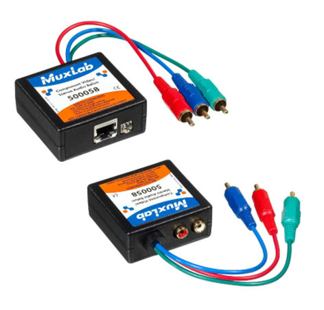 MuxLab 500058 2-Pack Component Video/Stereo Audio Baluns 2-Pack