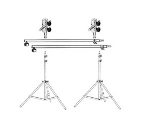 Lowel Light Mfg SP-93 Background Support, 2 KS stands, 2 Interlinks, 2 Full Poles SP-93