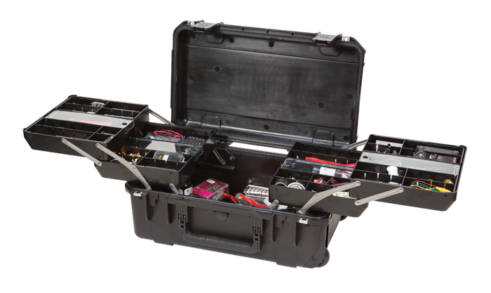 SKB Cases 3I-2011-7B-TR iSeries 3i-2011-7 Waterproof Tech Box with Dual Trays 3I-2011-7B-TR