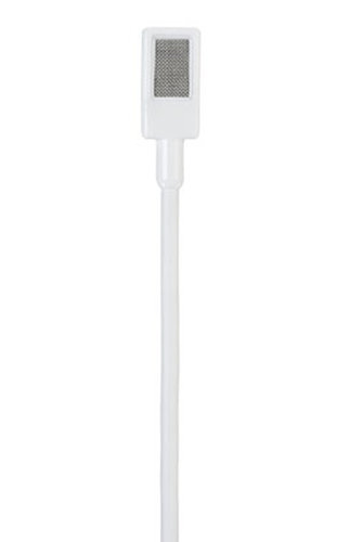 Countryman MEMWF05W-SL Lavalier Microphone for Wireless, Omnidirectional, Flat Frequency Response, White, TA4F Connector for all Shure with TA4F (Tiny QG) MEMWF05W-SL