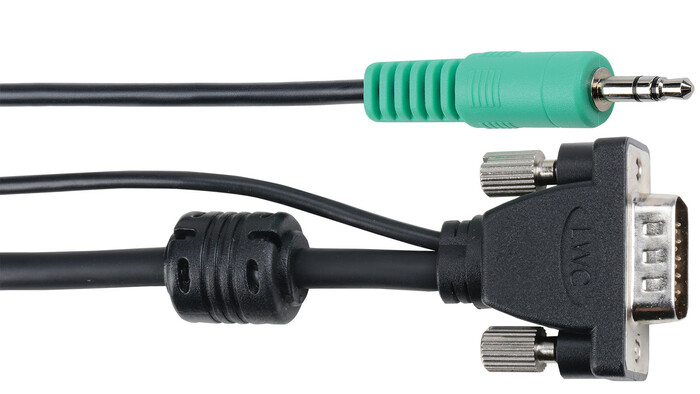 Liberty AV Solutions E-MVGAMAM-M 3 ft VGA EDID Compliant Cable with PC Stereo Audio E-MVGAMAM-M-3