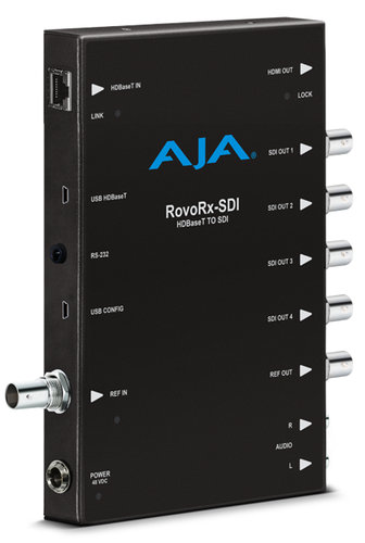 AJA Video Systems Inc ROVORX-SDI UltraHD/HD HDBaseT Receiver to 6G/3G-SDI & HDMI Frame Sync ROVORX-SDI