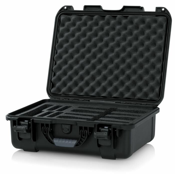 Gator GM-04-WMIC-WP 4x Wireless Microphone Waterproof Case
