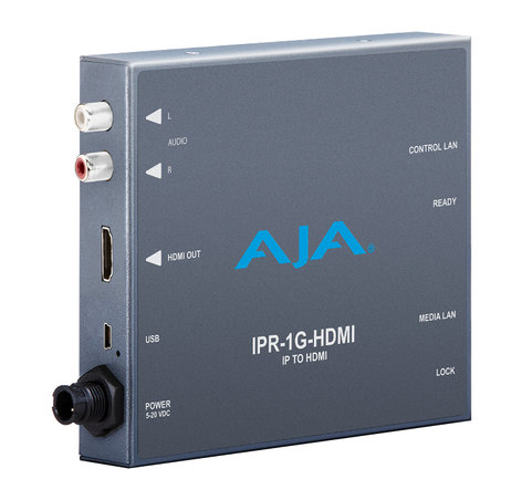 AJA Video Systems Inc IPR-1G-HDMI JPEG 2000 IP Video & Audio HDMI Mini Converter IPR-1G-HDMI