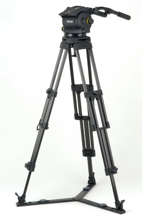 Vinten VB250-CP2 Vision 250 System with 2-Stage Carbon Fibre Pozi-Loc Tripod, 2 Pan Bars, Ground Spreader and Soft Case VB250-CP2