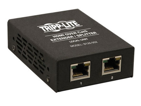 Tripp Lite B126-002 HDMI over Cat5 Extender/Splitter, 2-Port Local Transmitter Unit B126-002