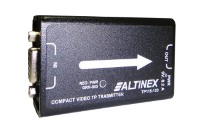 Altinex TP115-120 Compact Video Twisted Pair Transmitter, No Audio