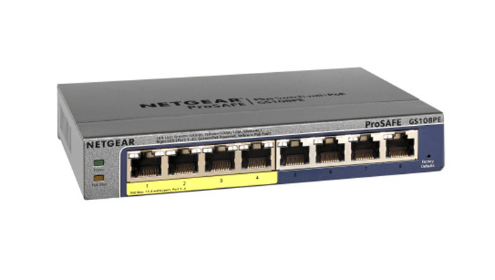 Netgear GS108PE-300NAS 8 Port Gigabit Desktop Switcher GS108PE-300NAS