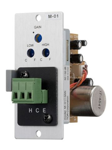 TOA M-01S 900 Series Microphone Input Module with Removable Terminal Block Connector M01S