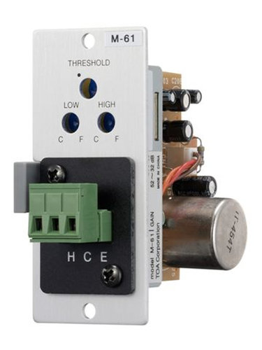 TOA M61F Mic Preamp with Compressor, Female XLR M61F