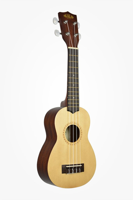 Kala KA-15S-S Soprano Ukulele With Spruce Top And Mahogany Back, Satin Finish