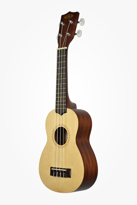 Kala KA-15S-S Soprano Ukulele With Spruce Top And Mahogany Back, Satin Finish