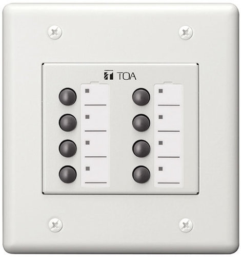 TOA ZM-9013 Remote Panel, 8 Buttons with LED ZM9013