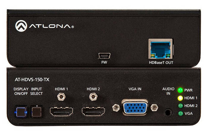 Atlona Technologies AT-HDVS-150-TX Three Input HDMI/VGA Switcher with HDBaseT Output AT-HDVS-150-TX