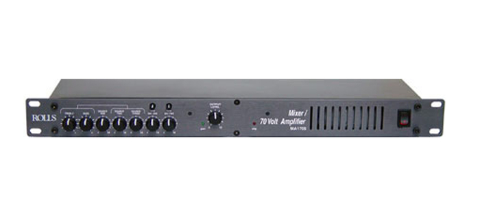 Rolls MA1705 Mixer Amplifier, 70W, 70V, 1 Rack Unit