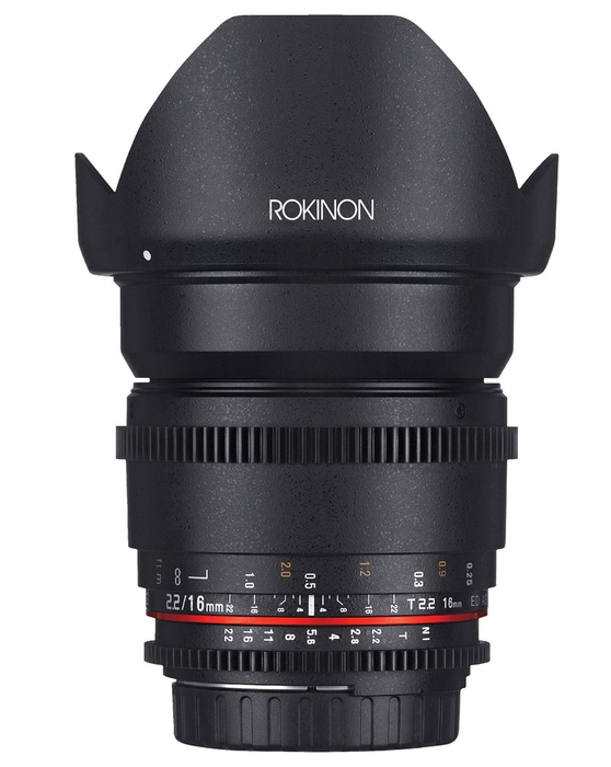 Rokinon 16mm T2.2 High Speed Wide Angle Cine DS Lens DS16M