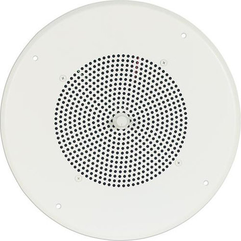 Bogen S86T725PG8UBR 8" Ceiling Speaker Assembly With Screw Terminal Bridge, Bright White