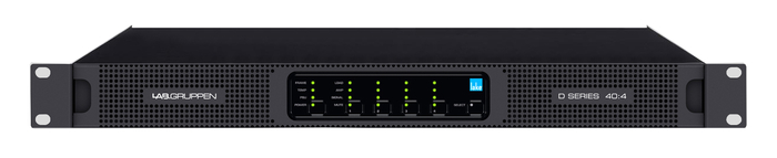 Lab Gruppen D 40:4L Lake Amplifier, 4000 W of Flexible Power and Dante Digital Audio Networking D40-4L