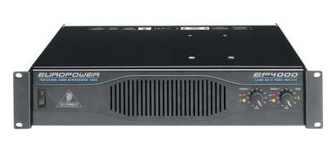 Behringer EP4000 Power Amp, 2 x 950W @ 4 ohms Both Channels Driven EP4000