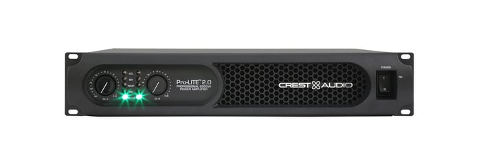 Crest PRO-LITE-2.0 Stereo Power Amplifier, 985 Watts Per Channel @ 2 Ohms PRO-LITE-2.0