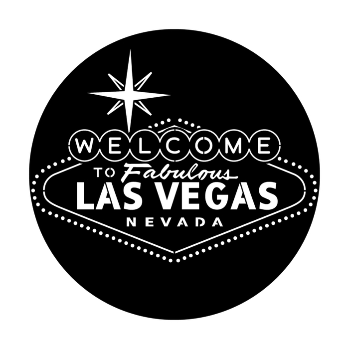 Apollo Design Technology ME-1234 Steel Gobo with "Welcome to Vegas" Image Pattern ME-1234