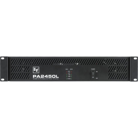 Electro-Voice PA2450L 2-Channel Power Amp, 2 x 450 Watts @ 4 ohms, 70/100V, 2RU PA2450L