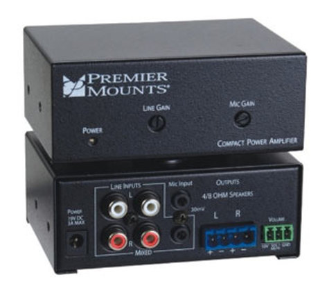 Premier Mounts CPA-50 50W Compact Power Amplifier CPA-50