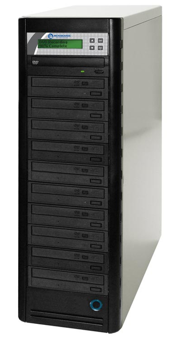 Microboards QD-DVD-H1210 1:10 Quick Disc CD/DVD Duplicator with 500GB Hard Drive QD-DVD-H1210