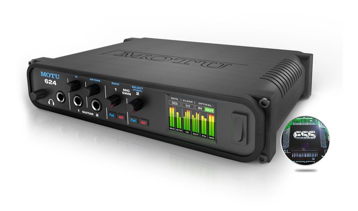MOTU 624 16x16 Thunderbolt, USB 3.0, AVB Ethernet Audio Interface With DSP