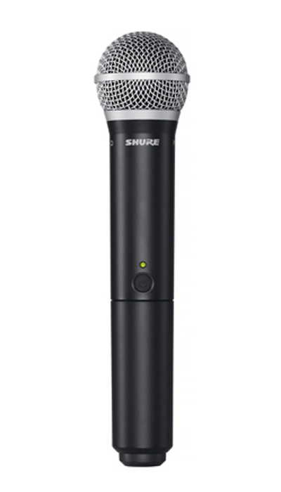 Shure BLX2/PG58-H9 Handheld Transmitter With PG58 Mic Capsule, H9 Band