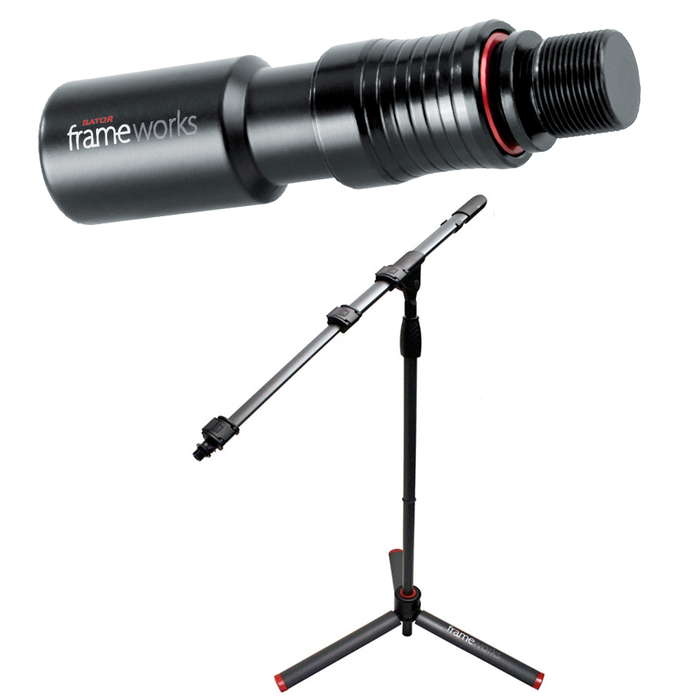 Gator Cases GFW-ID-MIC-KIT GFW-ID-MIC Microphone Stand with GFW-MIC-QRTOP Quick Release Attachment GFW-ID-MIC-KIT