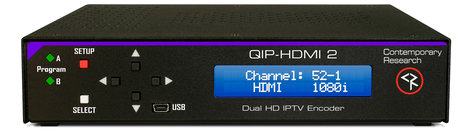 Contemporary Research Co. CRC-QMOD-SDIHDMI Dual-channel RF or IPRV Encoder with SDI and HDMI Inputs CRC-QMOD-SDIHDMI
