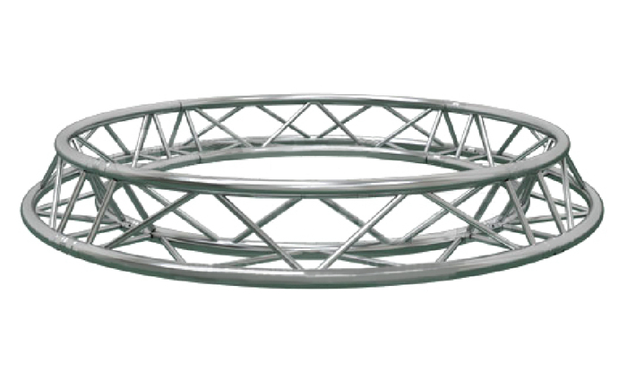 Global Truss TR-C4-90 BLK 13.12' (4.0M) Triangular Truss Circle, 4x90 Degree Arcs