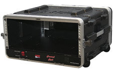 Gator Cases GRR-4PL-US 4 RU Powered Lockable Rack Case (with Wheels) GRR4PLUS