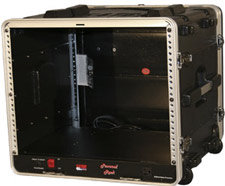 Gator Cases GRR-8PL-US 8 RU Powered Lockable Rack Case (with Wheels) GRR8PLUS