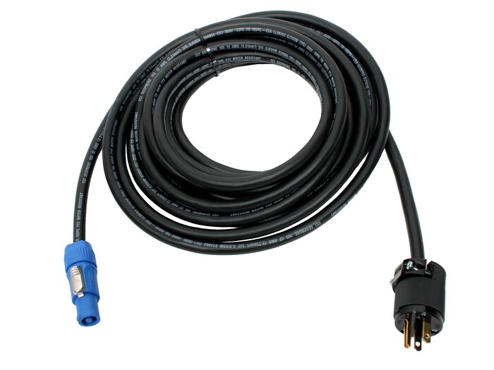 Elite Core Audio PC12-AM 50 ft Neutrik PowerCon to Edison Male Power Cable PC12-AM-50