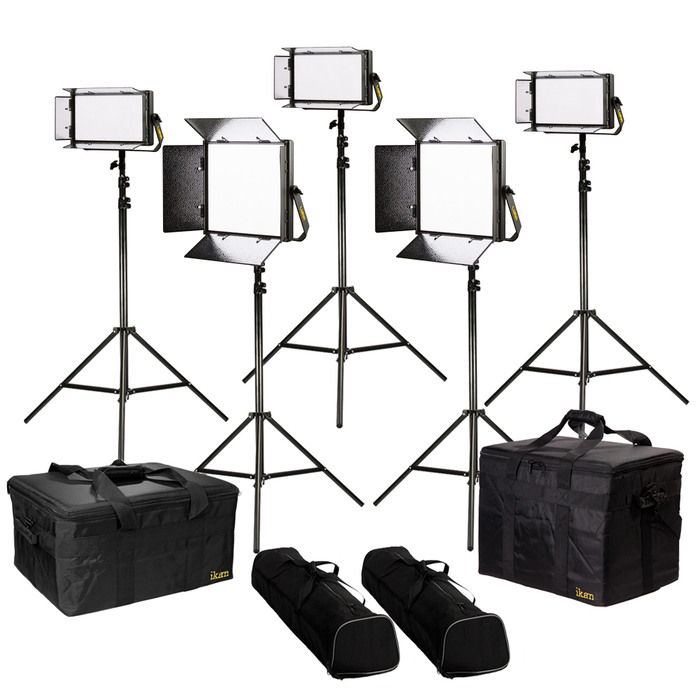 ikan LB-2F3H Lyra BiColor 5Point LED SoftPanel Light Kit