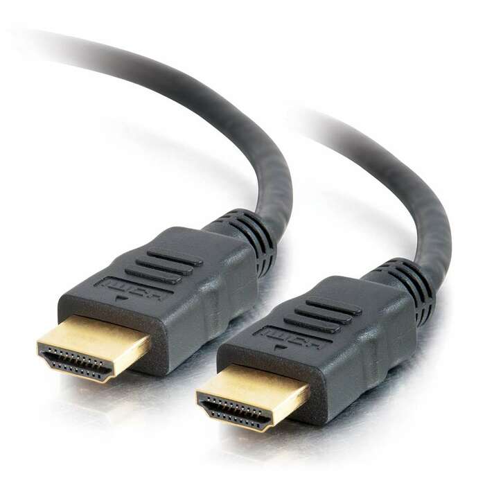 Cables To Go High Speed HDMI Cable with Ethernet 1.5 ft HDMI to HDMI Cable for Chromebooks, Laptops, and TVs 50606