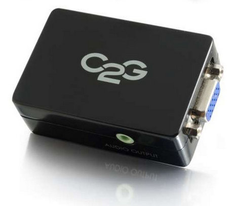 Cables To Go 40714 Pro HDMI to VGA plus Audio Adapter Converter 40714