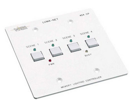 Leviton N0404-CP0 Remote Memory Control Panel With 4 Programmable Scenes, Controls 100 Dimmer Channels