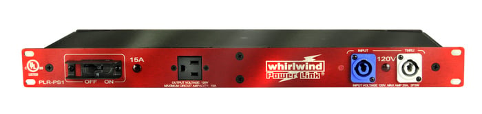 Whirlwind PLR-PS1 1RU Power Link Rackmount 15A Power Strip