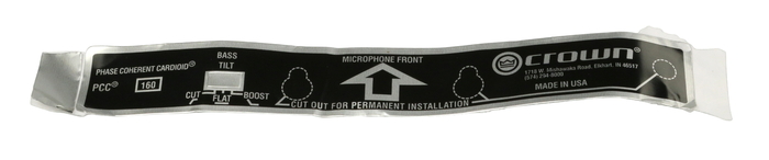 Crown D6218C2 PCC-160 Label D6218C2