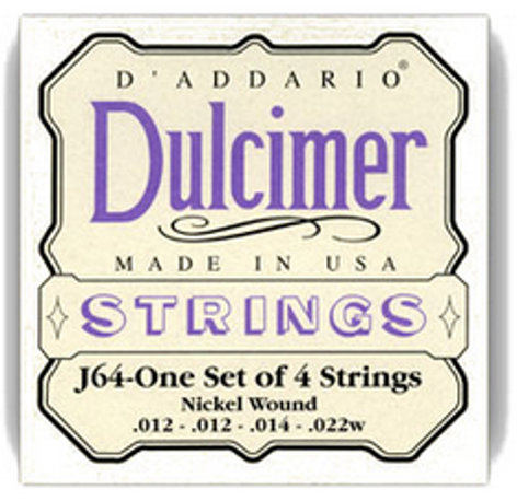 D`Addario J64 Nickel 4-String Dulcimer Strings J64
